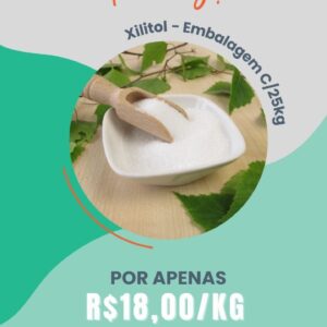 Xilitol  - CAS [87-99-0] - Embalagem com 25kg