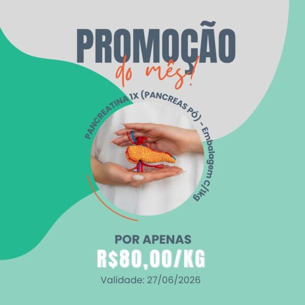Pancreatina 1x (Pancreas Pó)- CAS[8049-47-6] - Embalagem 1kg